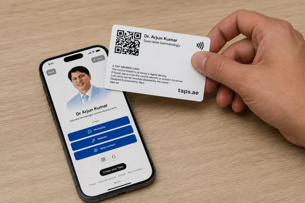 share contact details digitally